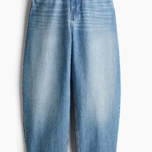 H&M High Waist Barrel Leg Jeans